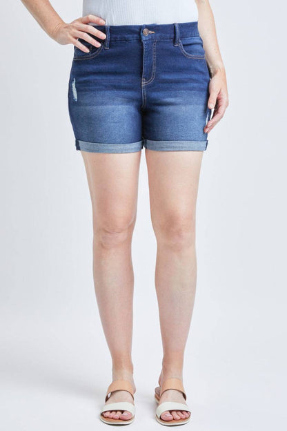 Women’s ripped cuffed shorts