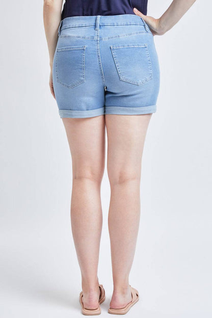 Women’s ripped cuffed shorts