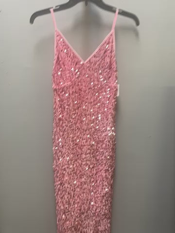 Women’s sleeveless V-neck sequins dress